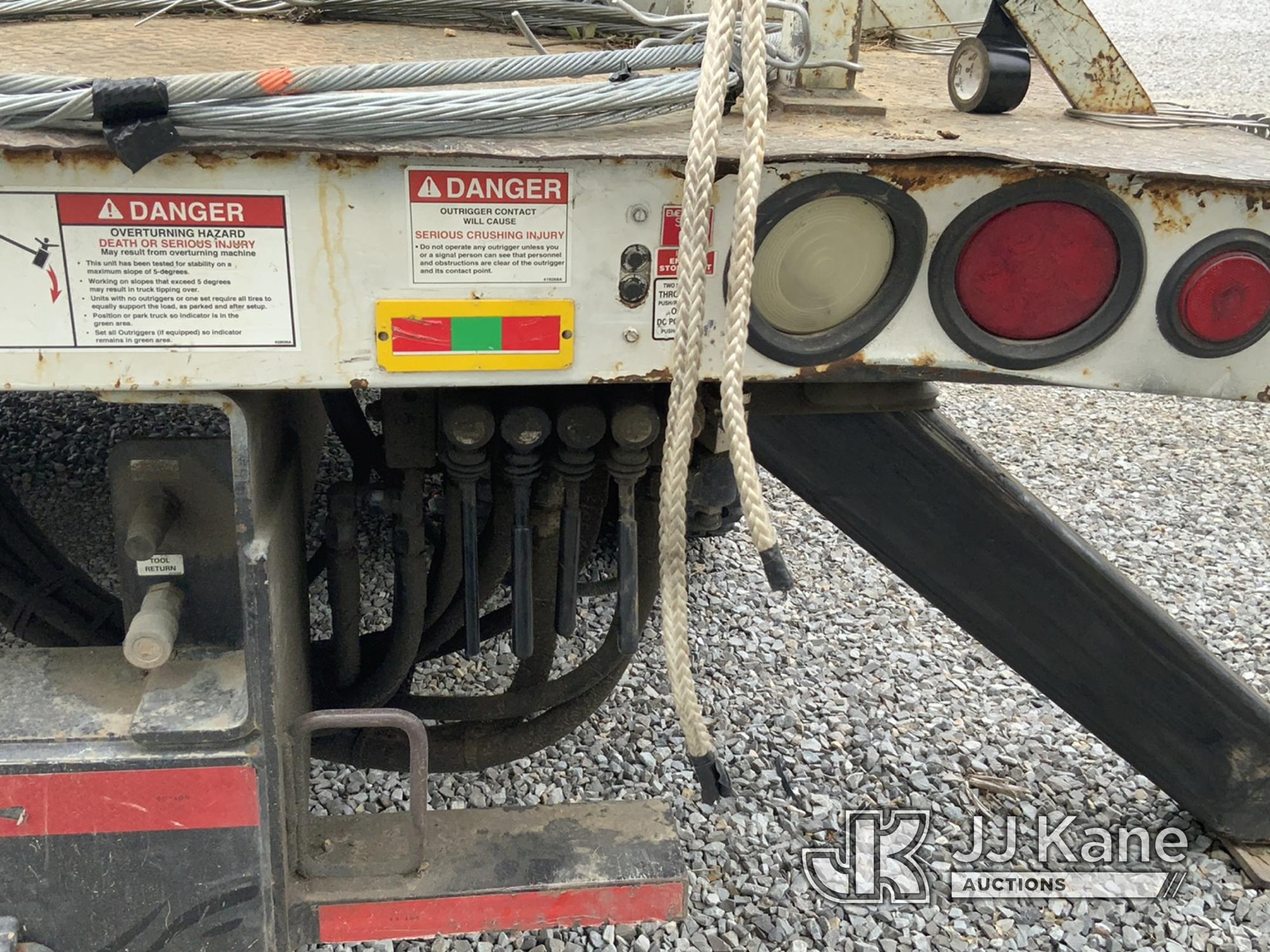 (New Tazewell, TN) Terex/Telelect Hi-Ranger HRX-55, Material Handling Bucket Truck rear mounted on 2