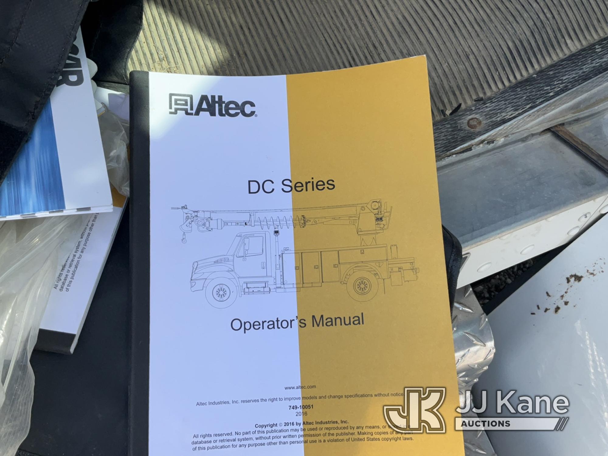 (Verona, KY) Altec DC47-TR, Digger Derrick rear mounted on 2017 Kenworth T300 Utility Truck Runs, Mo