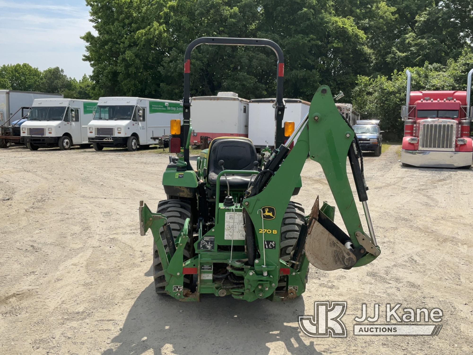 (Charlotte, NC) 2020 John Deere 2032R MFWD Mini Tractor Loader Backhoe Runs, Moves & Operates