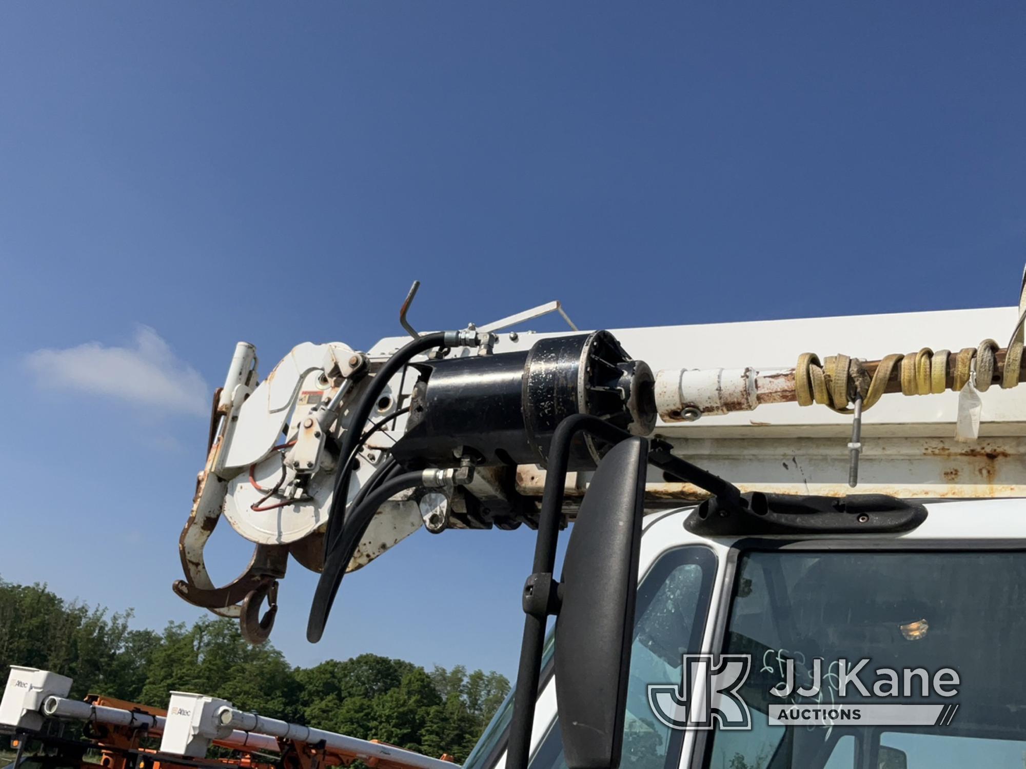 (Verona, KY) Altec DM47-TR, Digger Derrick rear mounted on 2013 International 7300 4x4 Utility Truck