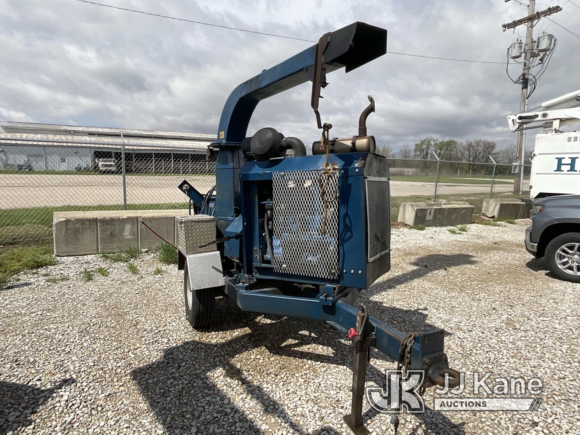 (Vincennes, IN) 2002 Performance First 150XP Chipper (12in Disc), trailer mtd NO TITLE.  Sold on Bil