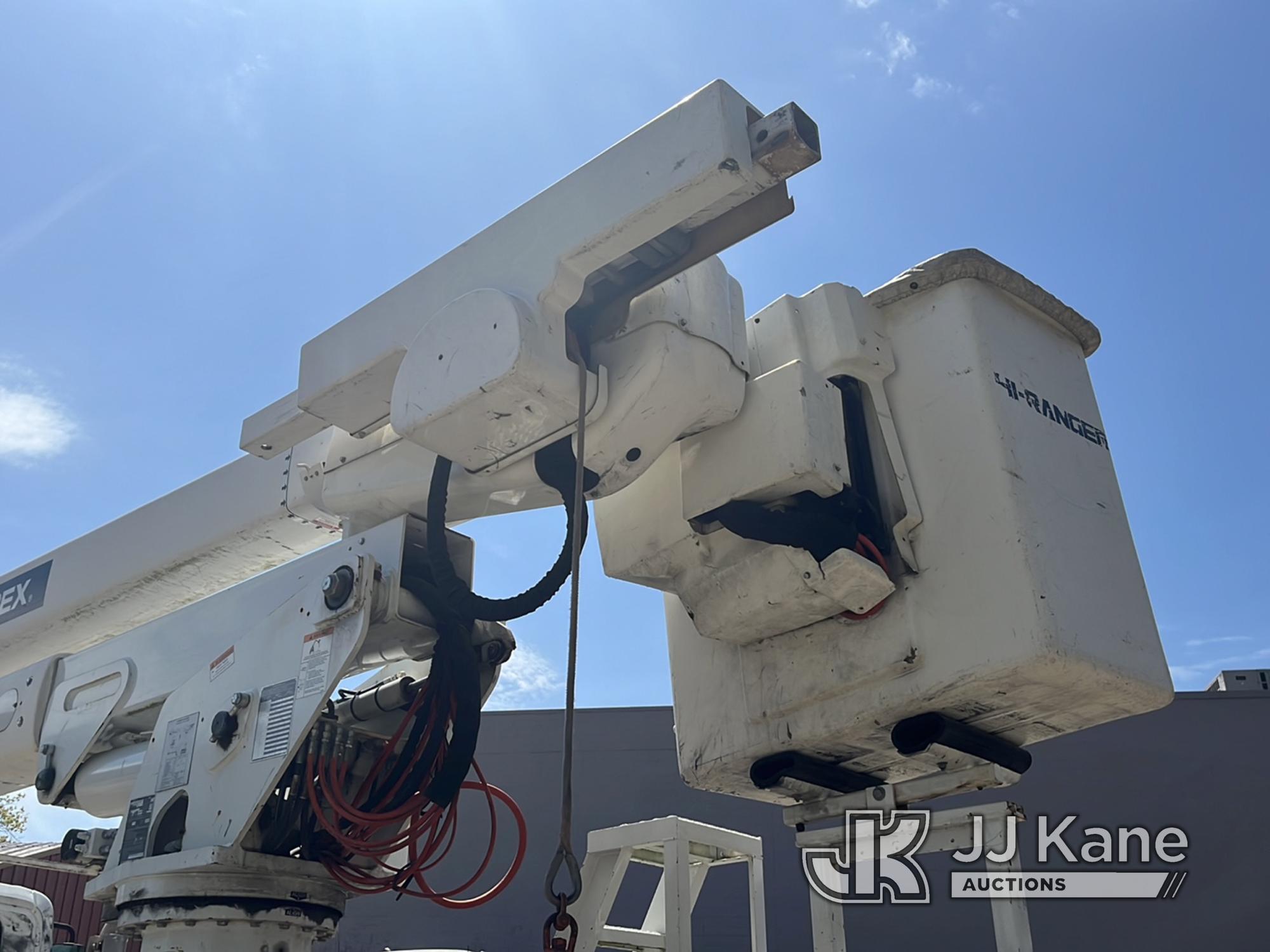 (Charlotte, NC) Terex/Telelect TC-55, Articulating Material Handling Bucket Truck rear mounted on 20