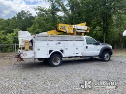 (Mount Airy, NC) Altec AT40-MH, Material Handling Bucket Truck mounted behind cab on 2013 Ford F550