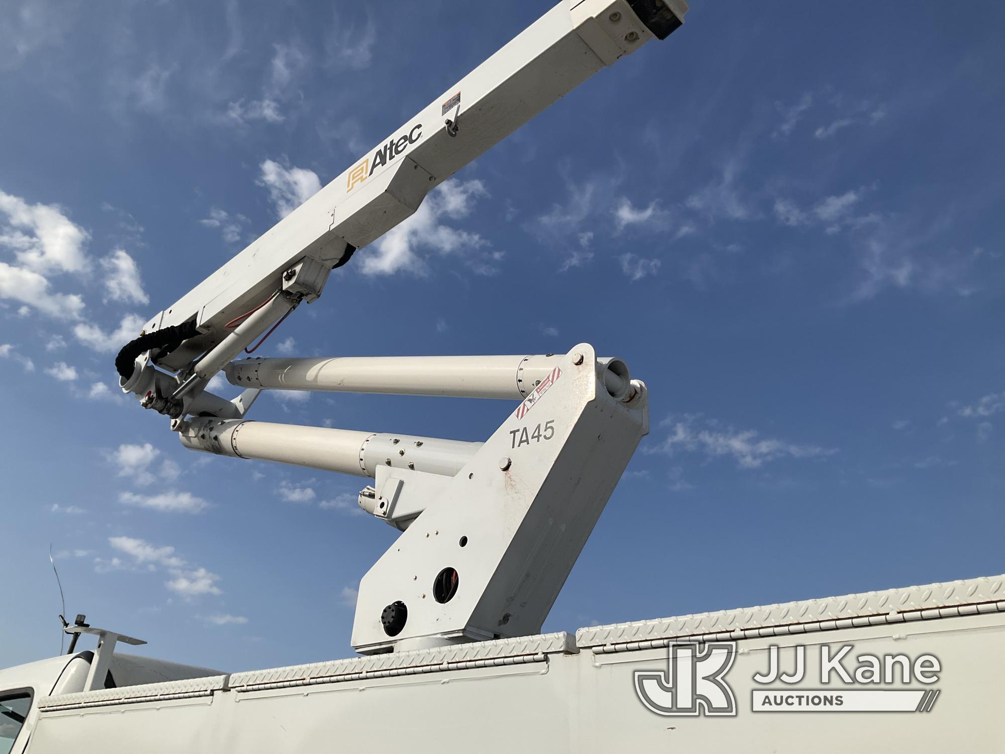 (Villa Rica, GA) Altec TA45P, Articulating & Telescopic Bucket Truck mounted behind cab on 2018 Frei