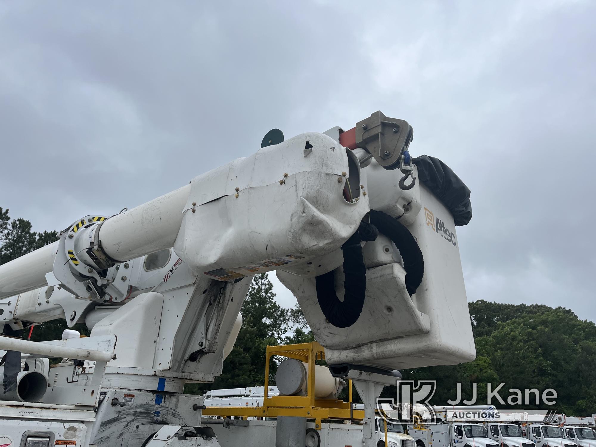 (Chester, VA) Altec AM55, Over-Center Material Handling Bucket Truck rear mounted on 2014 Internatio