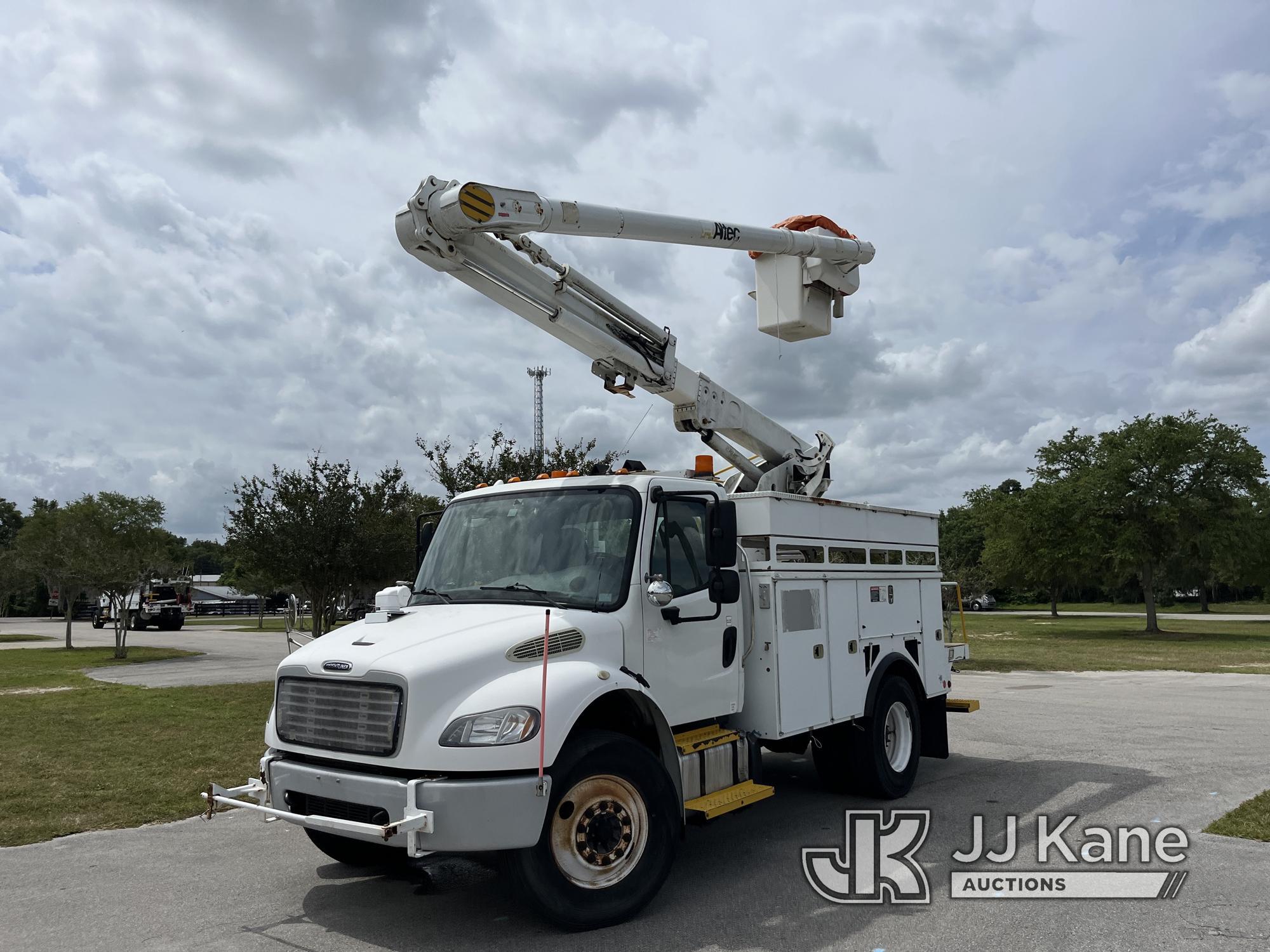 (Ocala, FL) Altec L42A, Over-Center Bucket Truck center mounted on 2014 Freightliner M2 106 Utility