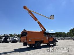 (Chester, VA) Altec LR756, Over-Center Bucket Truck mounted behind cab on 2015 Ford F750 Chipper Dum