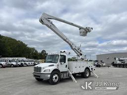 (Chester, VA) Altec AN55E-OC, Over-Center Material Handling Bucket Truck rear mounted on 2014 Freigh