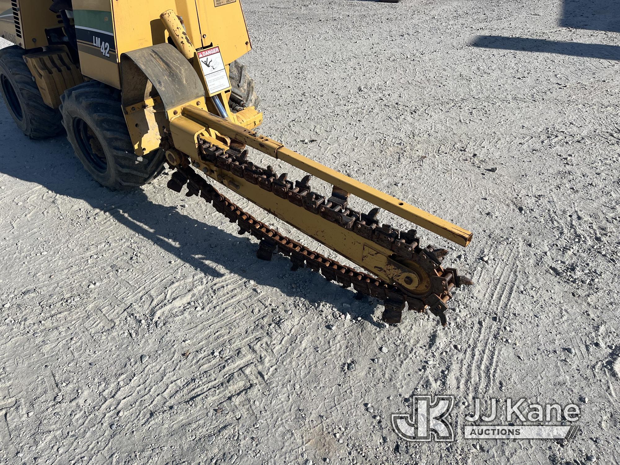 (Chester, VA) 2012 Vermeer LM42 Walk Beside Articulating Combo Trencher/Vibratory Cable Plow Operate