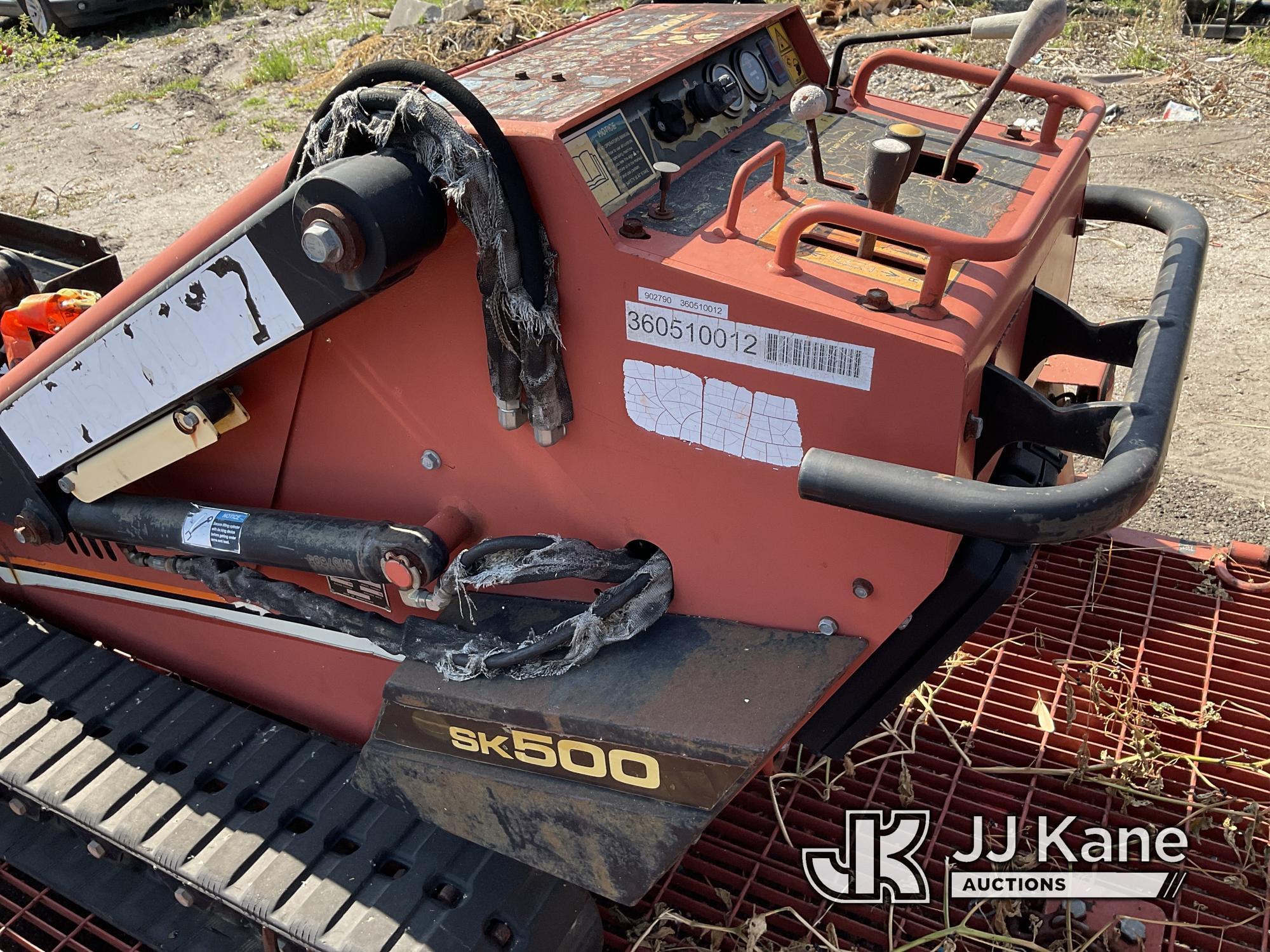 (Tampa, FL) 2005 Ditch Witch SK500 Walk-Behind Crawler Trencher Not Running, Condition Unknown