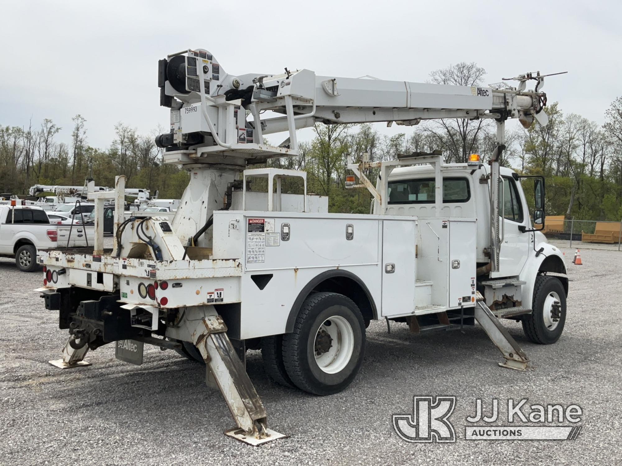 (Verona, KY) Altec DC47-TR, Digger Derrick rear mounted on 2016 Freightliner M2 106 4x4 Utility Truc