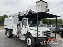 (Ocala, FL) Altec LR758, Over-Center Bucket mounted behind cab on 2018 Freightliner M2 Chipper Dump