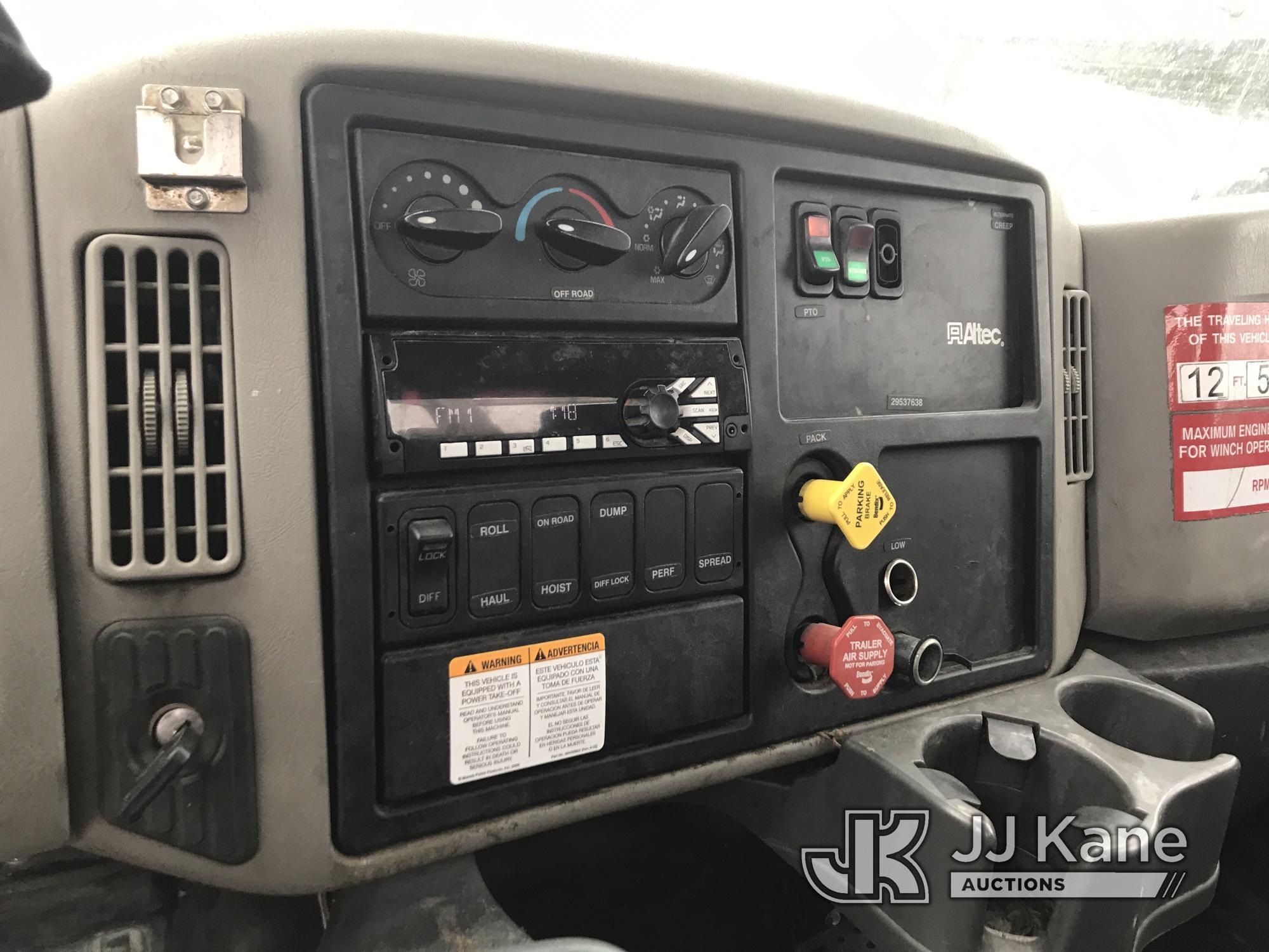 (Mount Airy, NC) Altec DC47-TR, Digger Derrick rear mounted on 2016 International 4300 Utility Truck