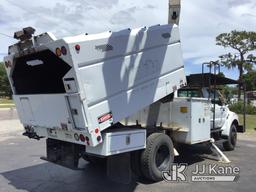 (Ocala, FL) Altec LR756, Over-Center Bucket Truck mounted behind cab on 2013 Ford F750 Chipper Dump