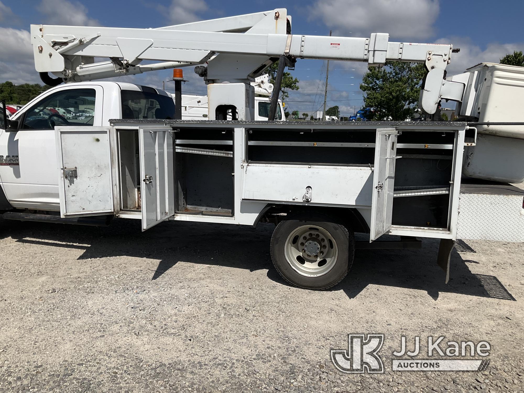 (Villa Rica, GA) HiRanger TL38-P, Articulating & Telescopic Bucket mounted behind cab on 2016 Ram 55