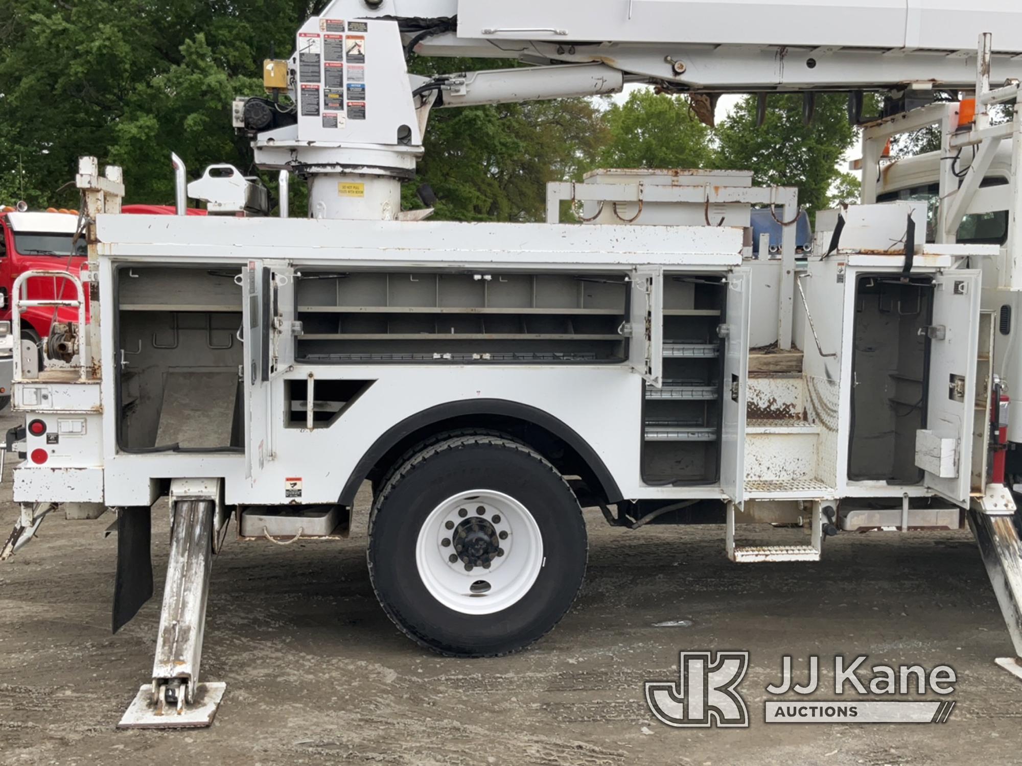 (Charlotte, NC) Altec DM47-BR, Digger Derrick rear mounted on 2010 Freightliner M2-106 Utility Truck