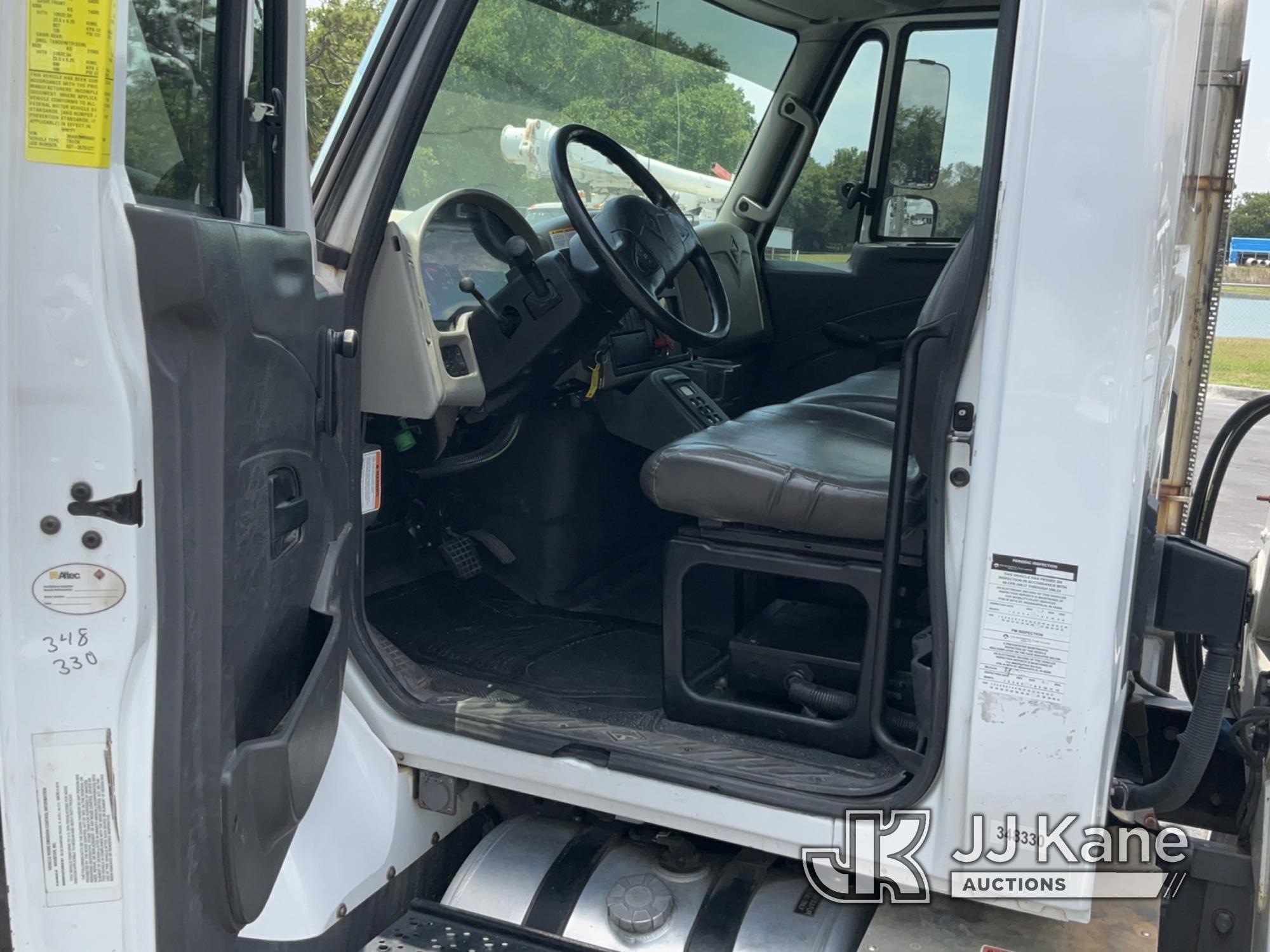 (Tampa, FL) Altec DC47-TR, Digger Derrick rear mounted on 2017 International 7300 4x4 Utility Truck