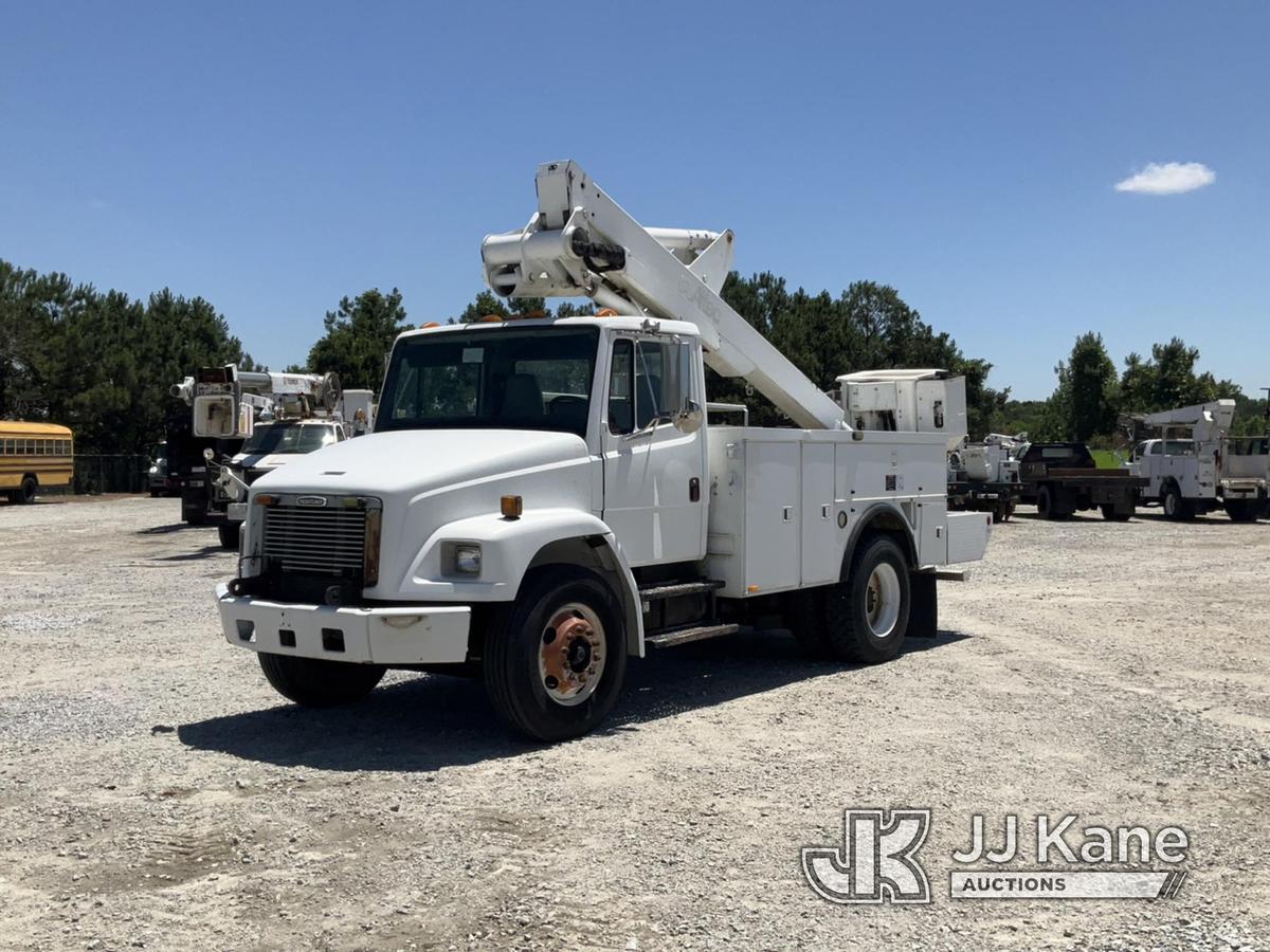 (Villa Rica, GA) Altec TA40, Articulating & Telescopic Bucket Truck mounted behind cab on 2002 Freig