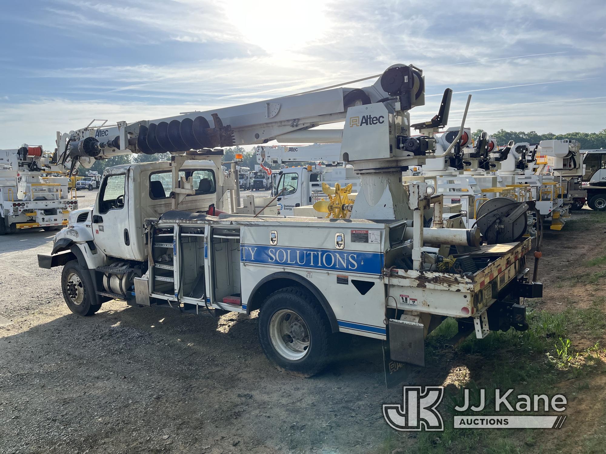 (Chester, VA) Altec DM47B-TR, Digger Derrick rear mounted on 2020 International HV507 4x4 Utility Tr