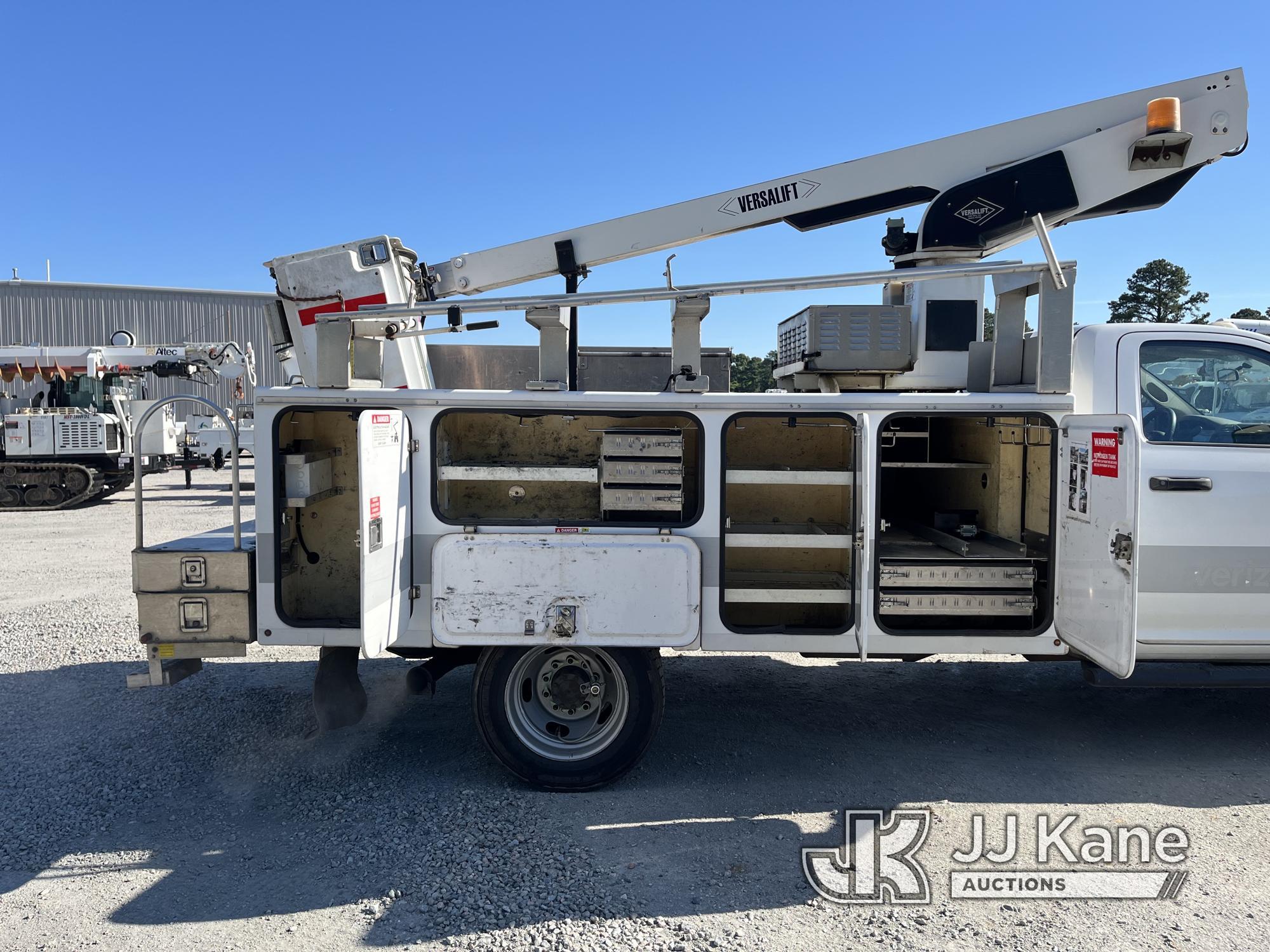 (Chester, VA) Versalift TEL29N-03, Telescopic Non-Insulated Bucket Truck mounted behind cab on 2012