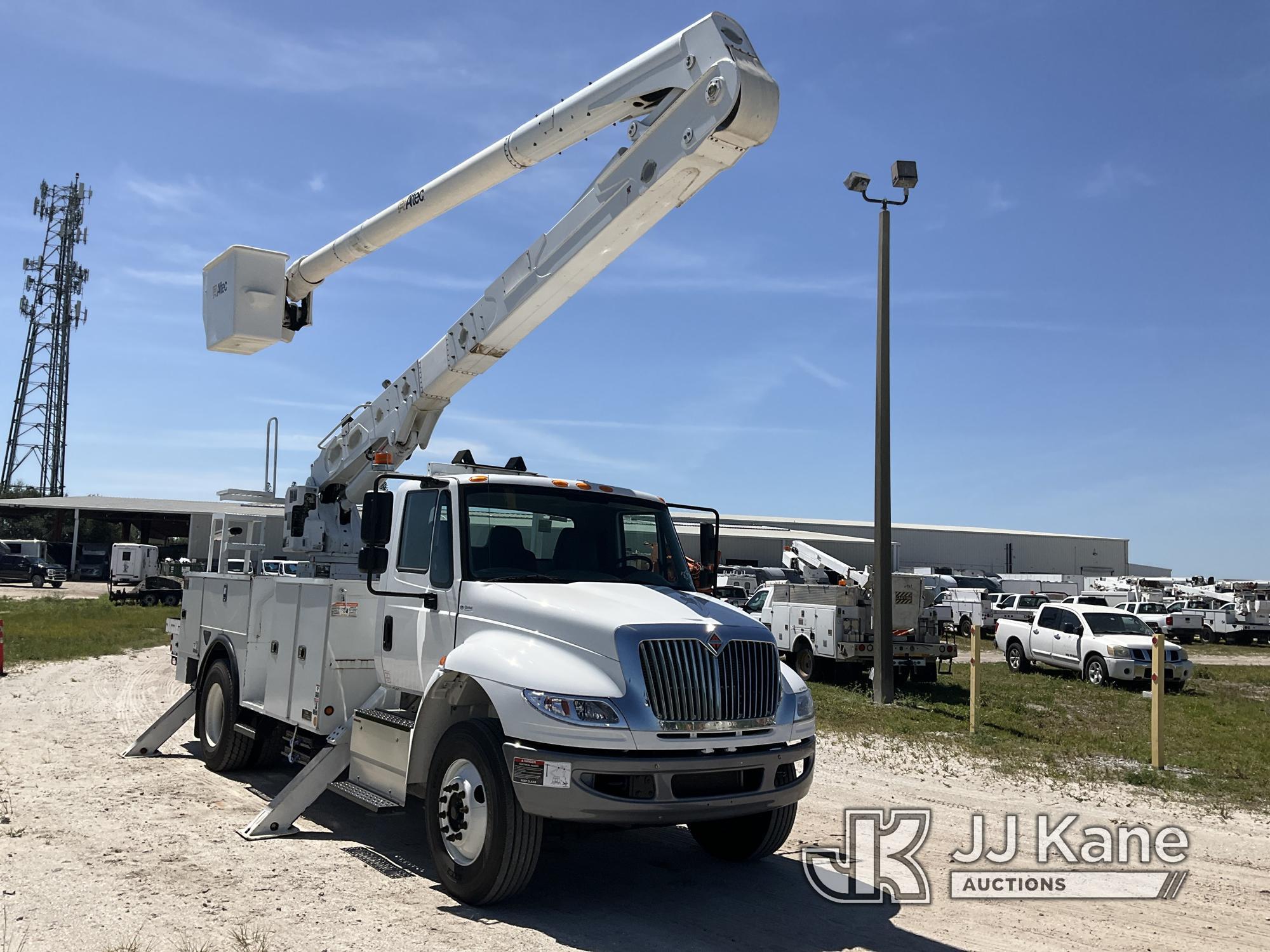 (Westlake, FL) Altec AA55, Bucket Truck rear mounted on 2016 International 4300 Utility Truck Runs,