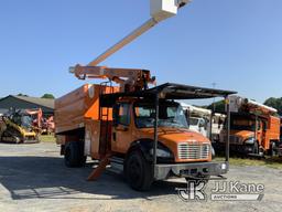 (Shelby, NC) Altec LRV55, Over-Center Bucket Truck mounted behind cab on 2011 Freightliner M2 106 Ch