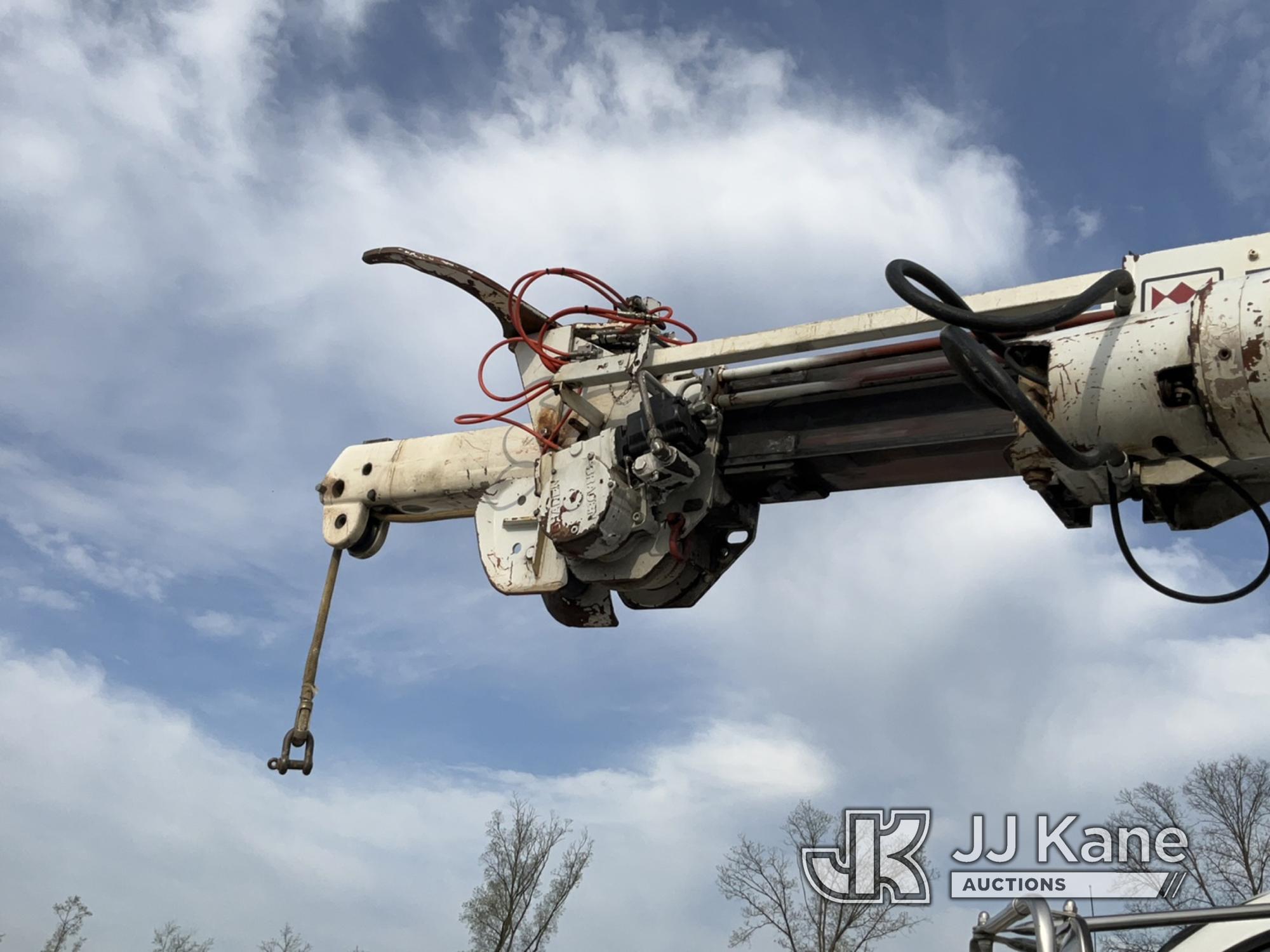 (Verona, KY) Telelect Commander C4045, Digger Derrick rear mounted on 2007 Ford F750 4x4 Flatbed/Uti