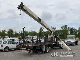 (Verona, KY) National 568D, Hydraulic Truck Crane mounted behind cab on 2004 International 4400 Flat