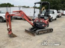 2016 Kubota U17 Mini Hydraulic Excavator Runs, Moves & Operates