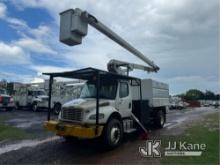 HiRanger XT60, Over-Center Bucket Truck mounted behind cab on 2011 Freightliner M2 106 Chipper Dump 