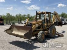 (Verona, KY) 1988 Cat 436 4X4 Tractor Loader Backhoe Runs, Moves & Operates) (Glass Broken Out, Rust