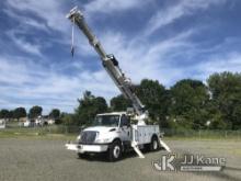 (Charlotte, NC) Altec DC47-TR, Digger Derrick rear mounted on 2012 International 4300 Utility Truck