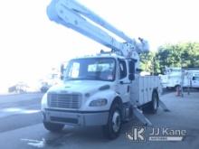 Altec AA55, Material Handling Bucket Truck mounted behind cab on 2015 Freightliner M2 106 Utility Tr