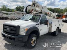 Altec AT37G, Articulating & Telescopic Bucket Truck mounted behind cab on 2016 Ford F550 Service Tru