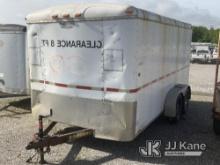 2007 Continental T/A Enclosed Cargo Trailer Body Damage, Seller Note: Needs Tires, Brakes & Complete