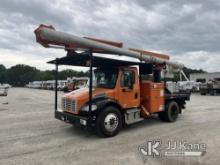 (Chester, VA) Altec LRV-57, Over-Center Bucket Truck rear mounted on 2011 Freightliner M2 106 Flatbe