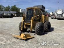 2017 Rayco C100T Rubber Tired Skid Steer Loader Not Running, Condition Unknown, Hours Unknown, Engin