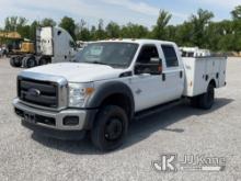 2015 Ford F550 4x4 Crew-Cab Service Truck Runs & Moves) (Body Damage