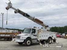 (Charlotte, NC) Altec DM47-BR, Digger Derrick rear mounted on 2011 Freightliner M2 106 Utility Truck