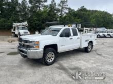 2015 Chevrolet Silverado 3500HD 4x4 Extended-Cab Service Truck Runs & Moves) (Check Engine Light On