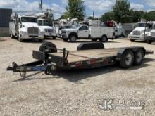 2020 Top Hat Industries TDS20X83-14E-F T/A Tilt Deck Tagalong Equipment Trailer Body Damage