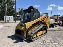 2020 Caterpillar 299D3XE Skid Steer Loader Runs, Moves)( Body Damage, Hydraulic Leak