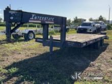 2007 Interstate G20DT T/A Goose Neck Equipment Trailer, Municipally Owned Towable, Frame Rust, Worn 