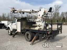 (Verona, KY) Telelect Commander C4045, Digger Derrick rear mounted on 2007 Ford F750 4x4 Flatbed/Uti