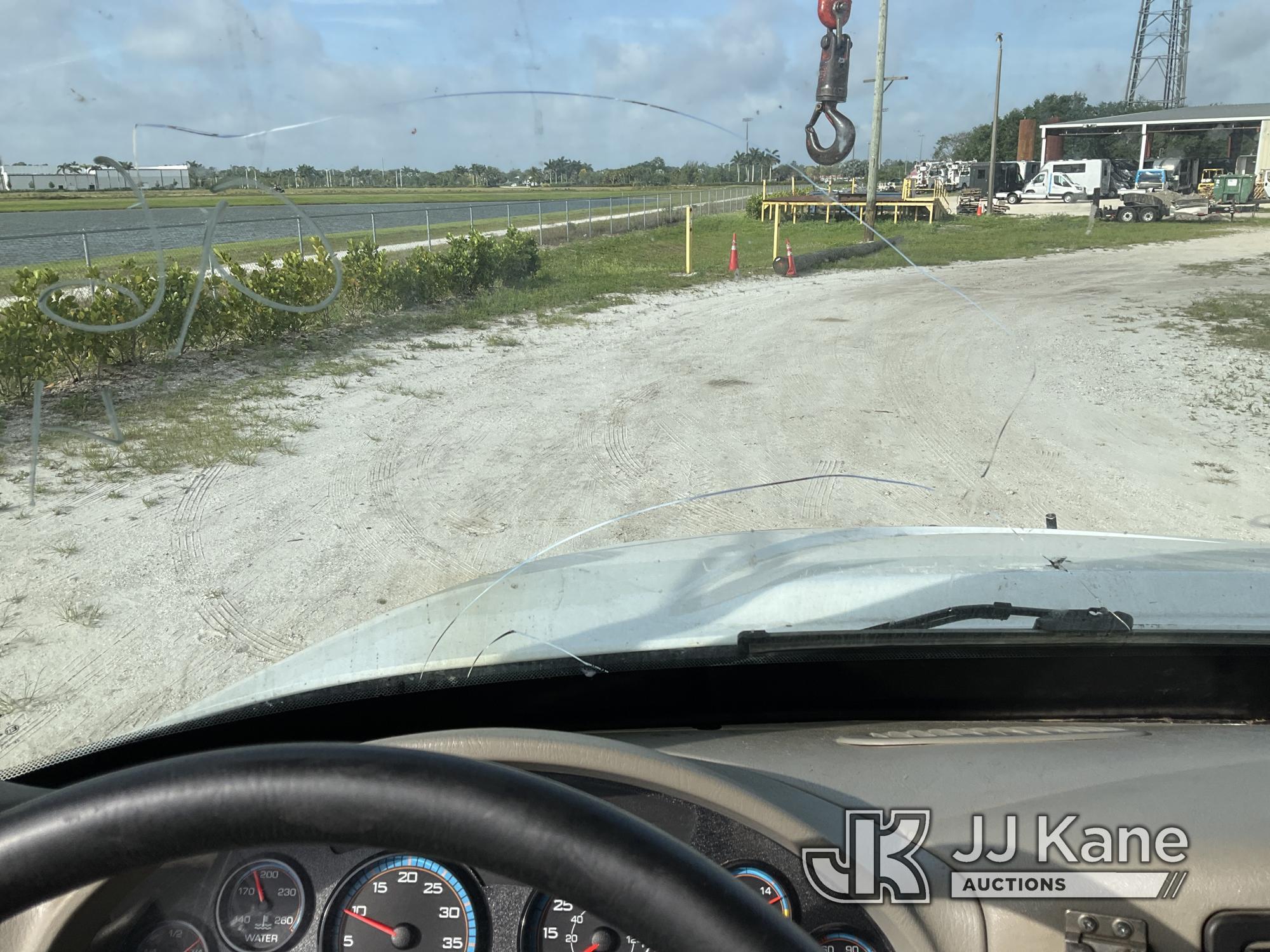 (Westlake, FL) Altec DM47B-TR, Digger Derrick rear mounted on 2017 International 4300 Utility Truck