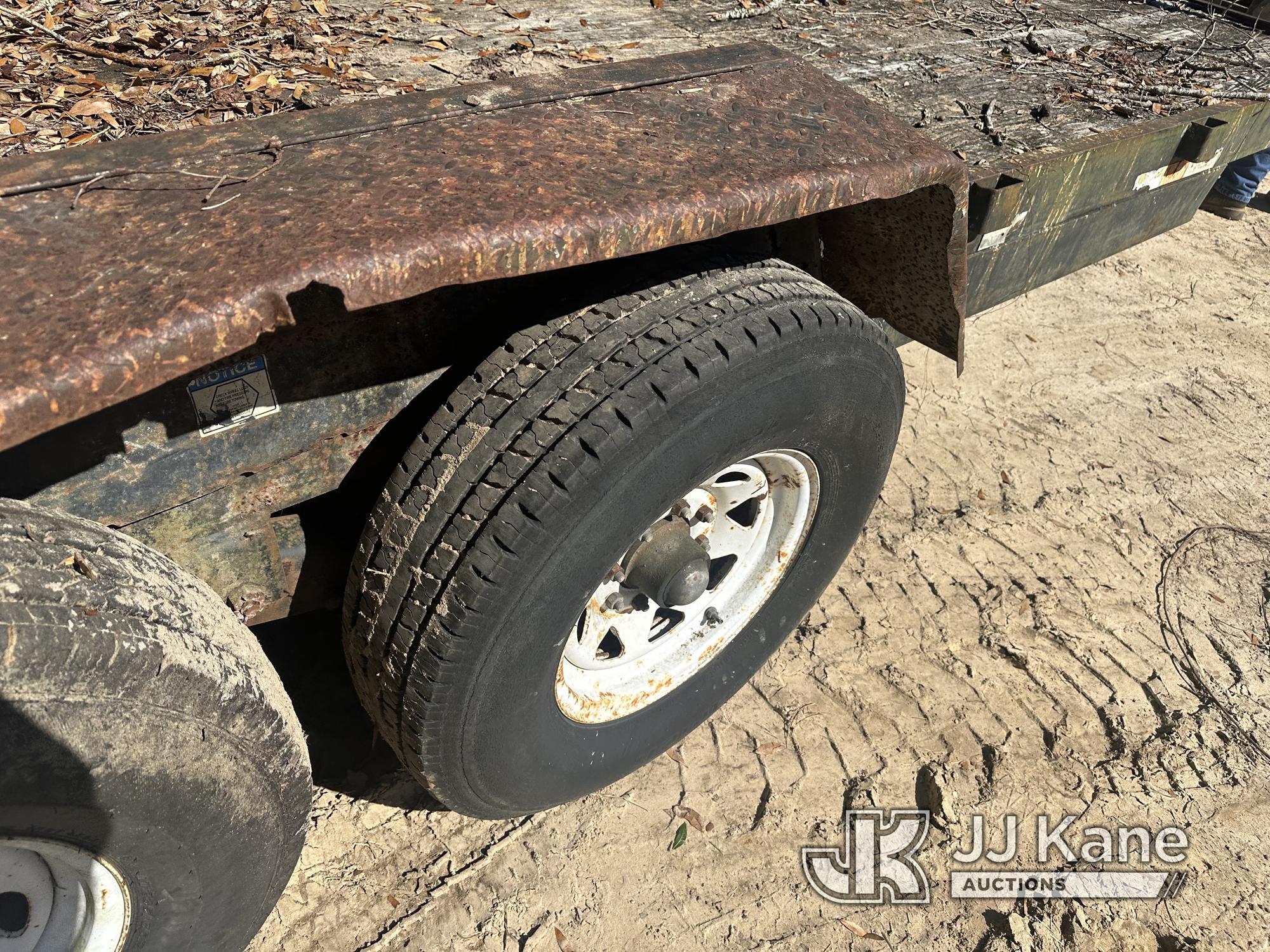 (Pensacola, FL) 2000 Anderson 10-Ton T/A Tagalong Trailer No Title) (Rust Damage, Missing Ramps