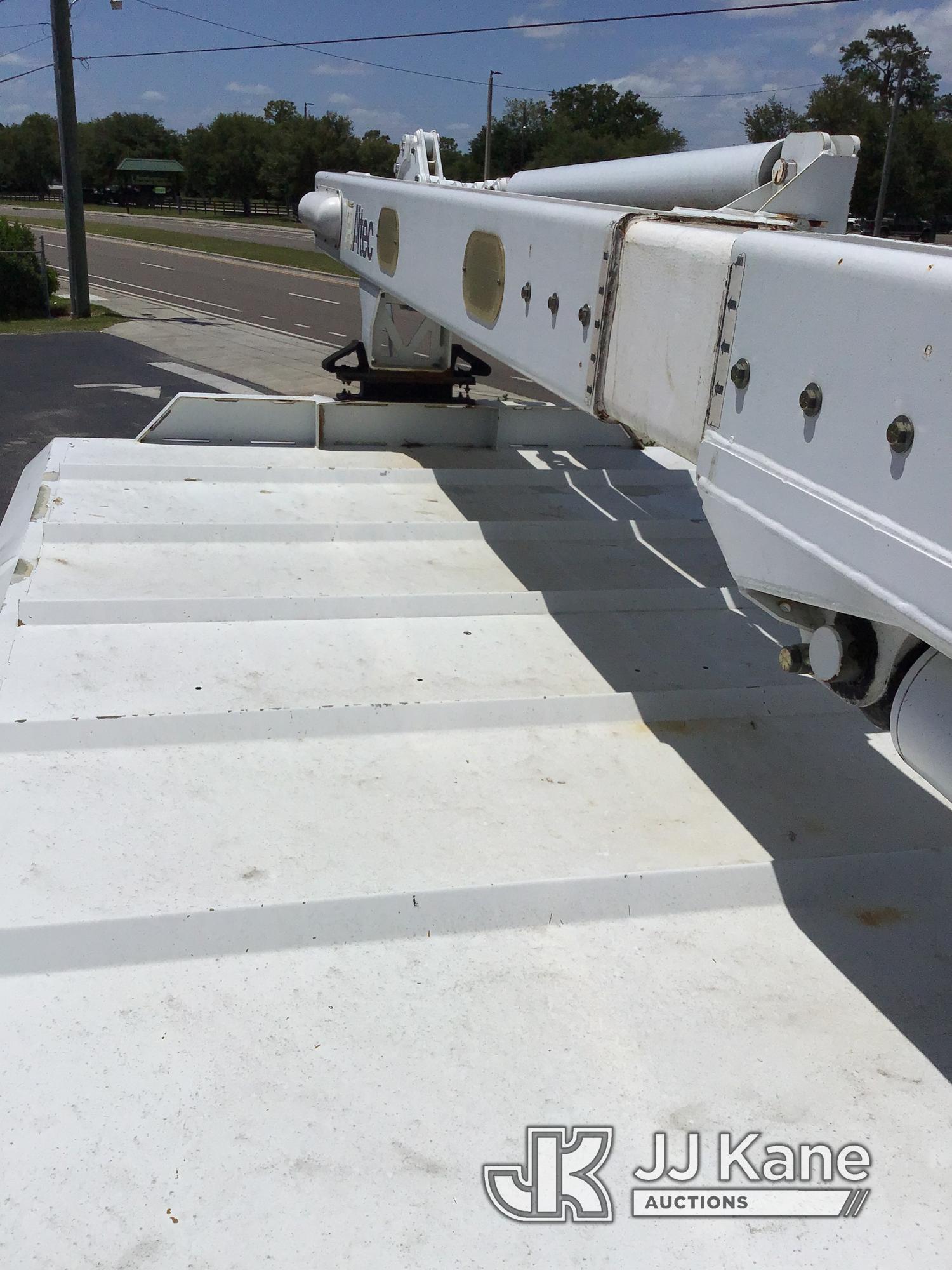 (Ocala, FL) Altec LR756, Over-Center Bucket Truck mounted behind cab on 2013 Ford F750 Chipper Dump