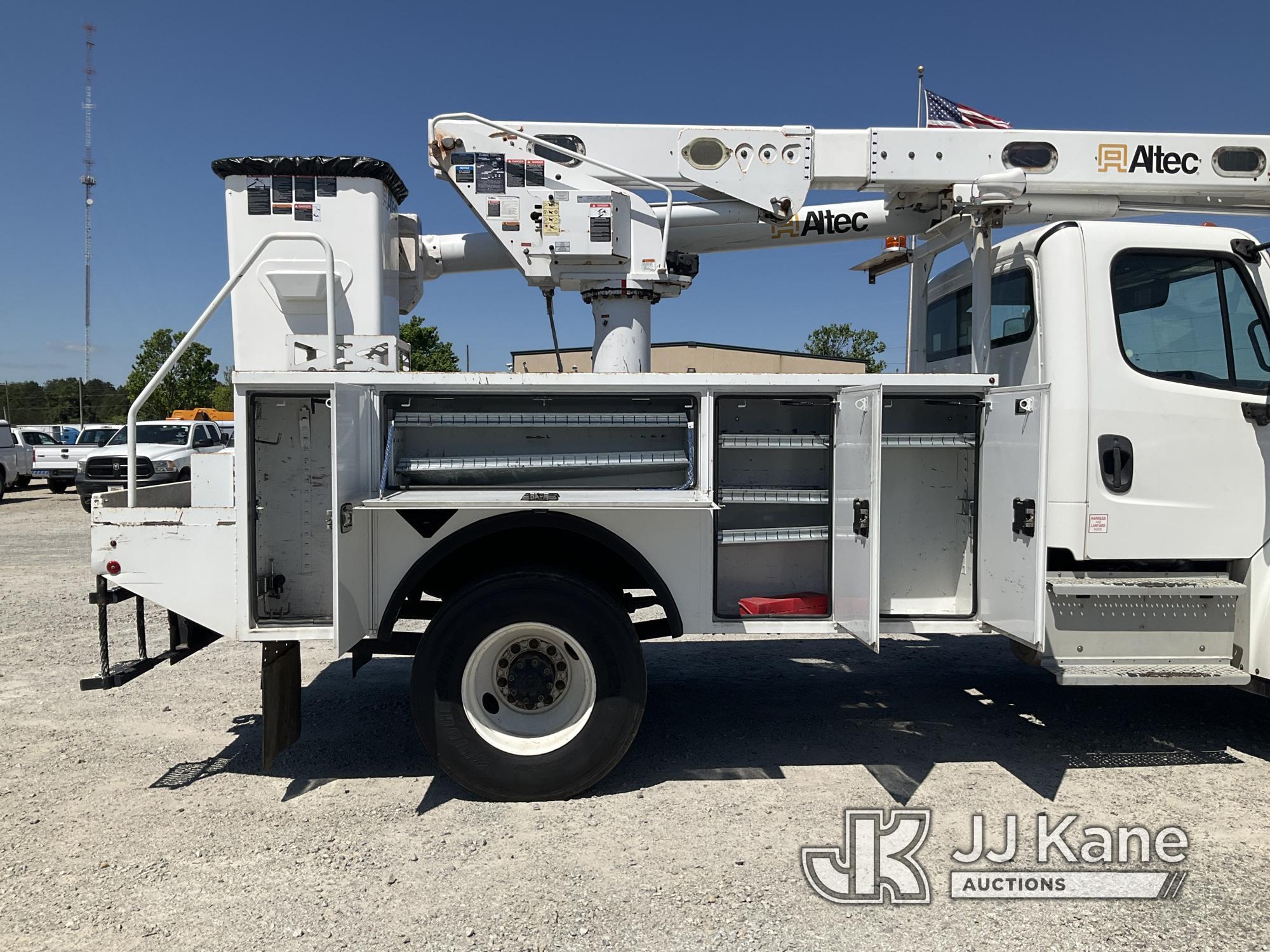 (Villa Rica, GA) Altec L42A, Over-Center Bucket center mounted on 2018 Freightliner M2 106 Utility T