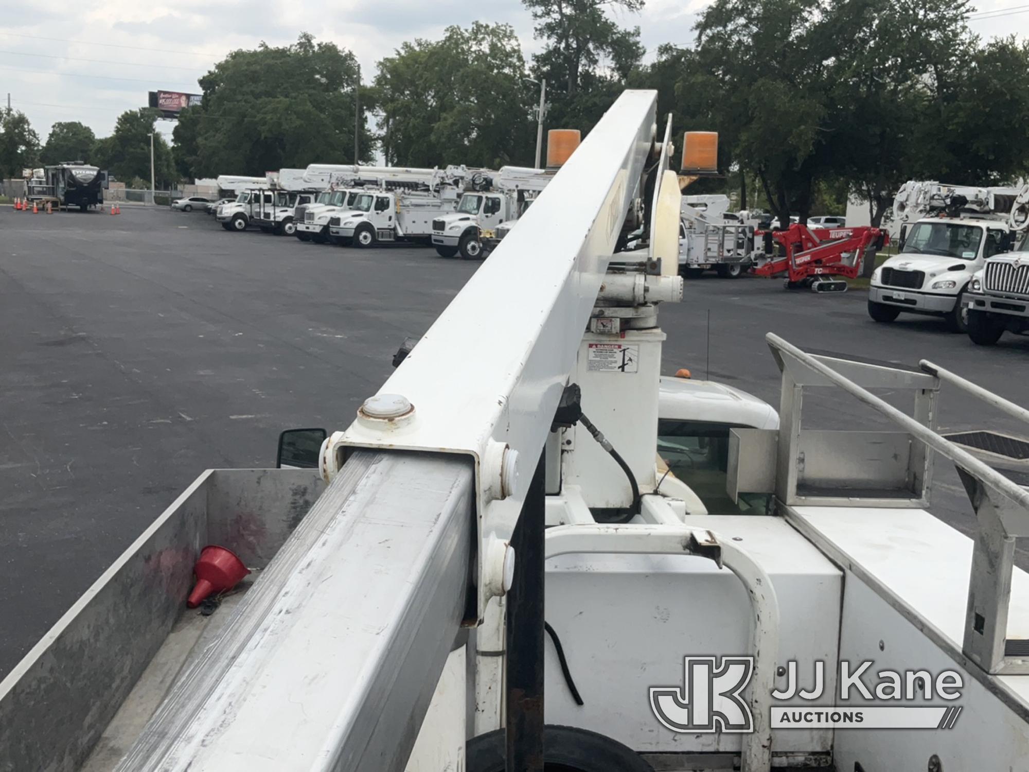 (Tampa, FL) Versalift TEL29N, Telescopic Non-Insulated Bucket Truck mounted behind cab on 2008 Ford