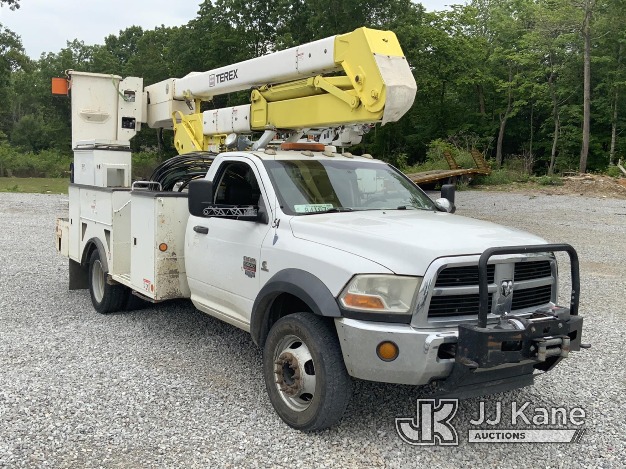 (New Tazewell, TN) Hi-Ranger HR-37M, Articulating & Telescopic Material Handling Bucket Truck mounte